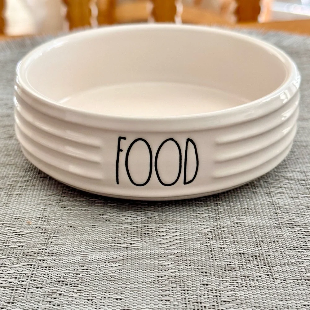Rae Dunn FOOD Ceramic Small Pet Bowl BRAND NEW!!